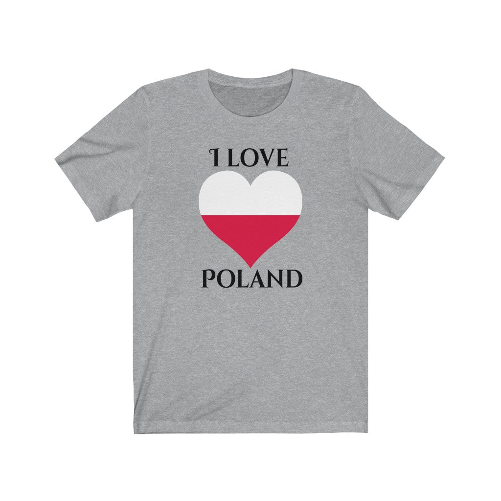 Poland Heart Flag Premium Tee 1 - Unisex