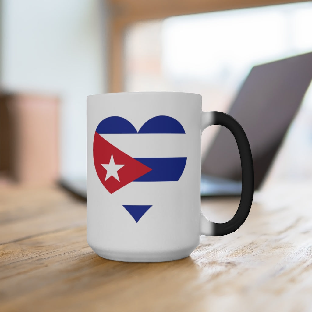 Cuba Heart Color Changing Mug