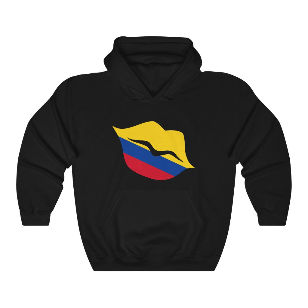 Colombia Lips Flag Hoodie Sweatshirt - Unisex