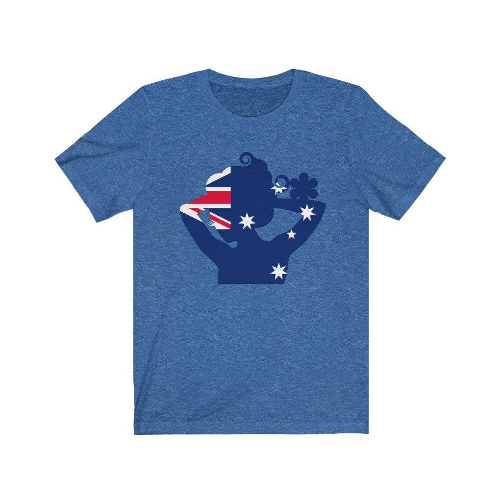 Australia Lady Flag Premium Tee - Unisex