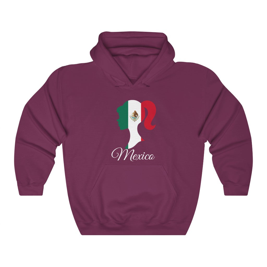 Mexico Girl Flag Hoodie Sweatshirt 2 - Unisex