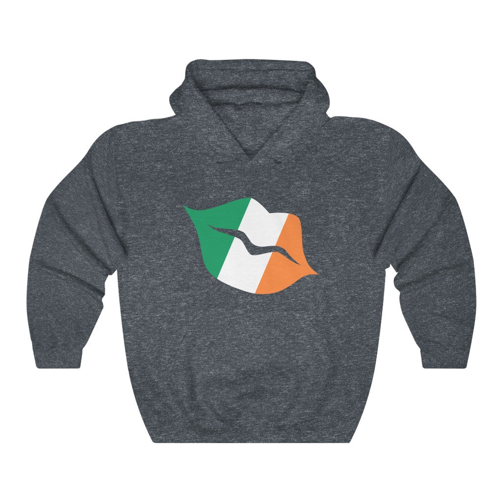 Ireland Lips Flag Hoodie Sweatshirt - Unisex