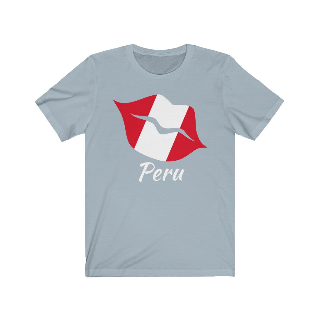 Peru Lips Flag Premium Tee 2 - Unisex