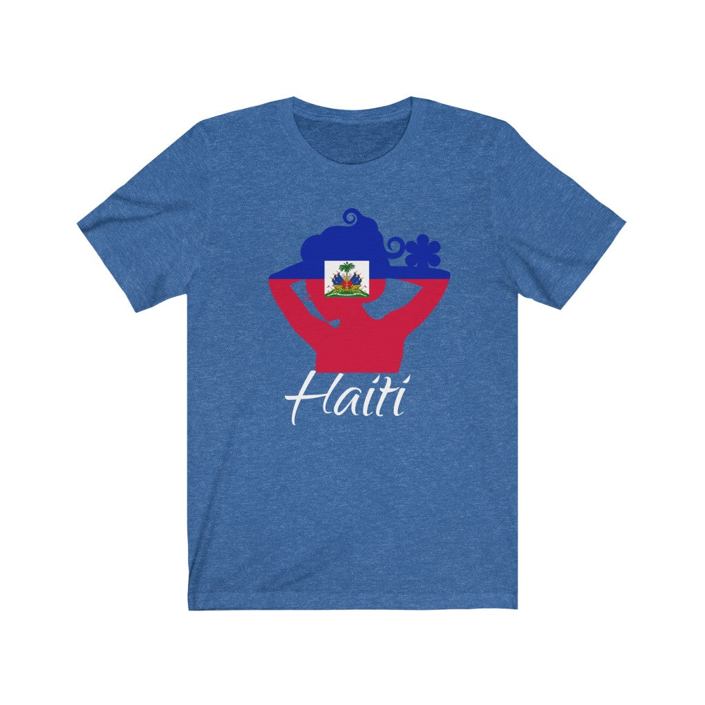 Haiti Lady Flag Premium Tee 2 - Unisex