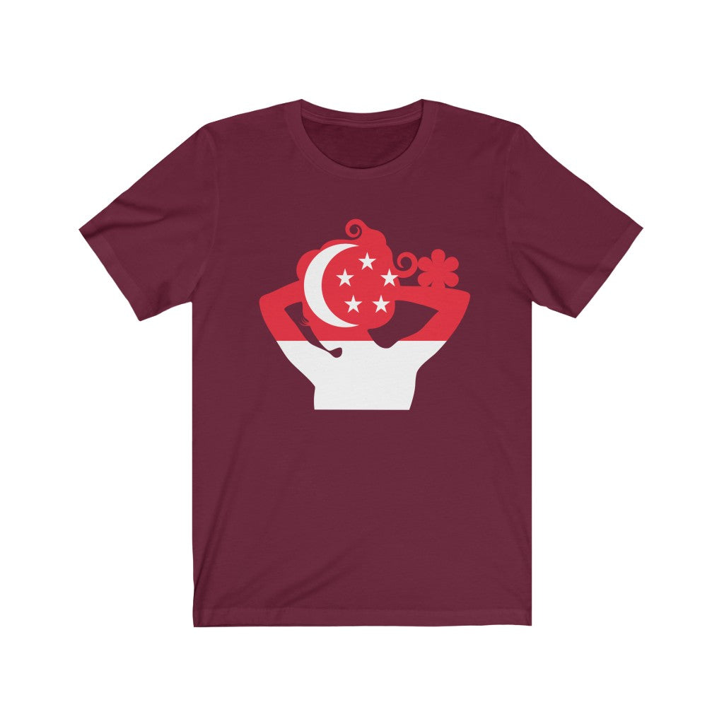 Singapore Lady Flag Premium Tee - Unisex
