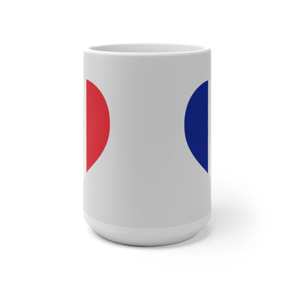 France Heart Color Changing Mug