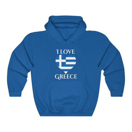 Greece Heart Flag Hoodie Sweatshirt 2 - Unisex