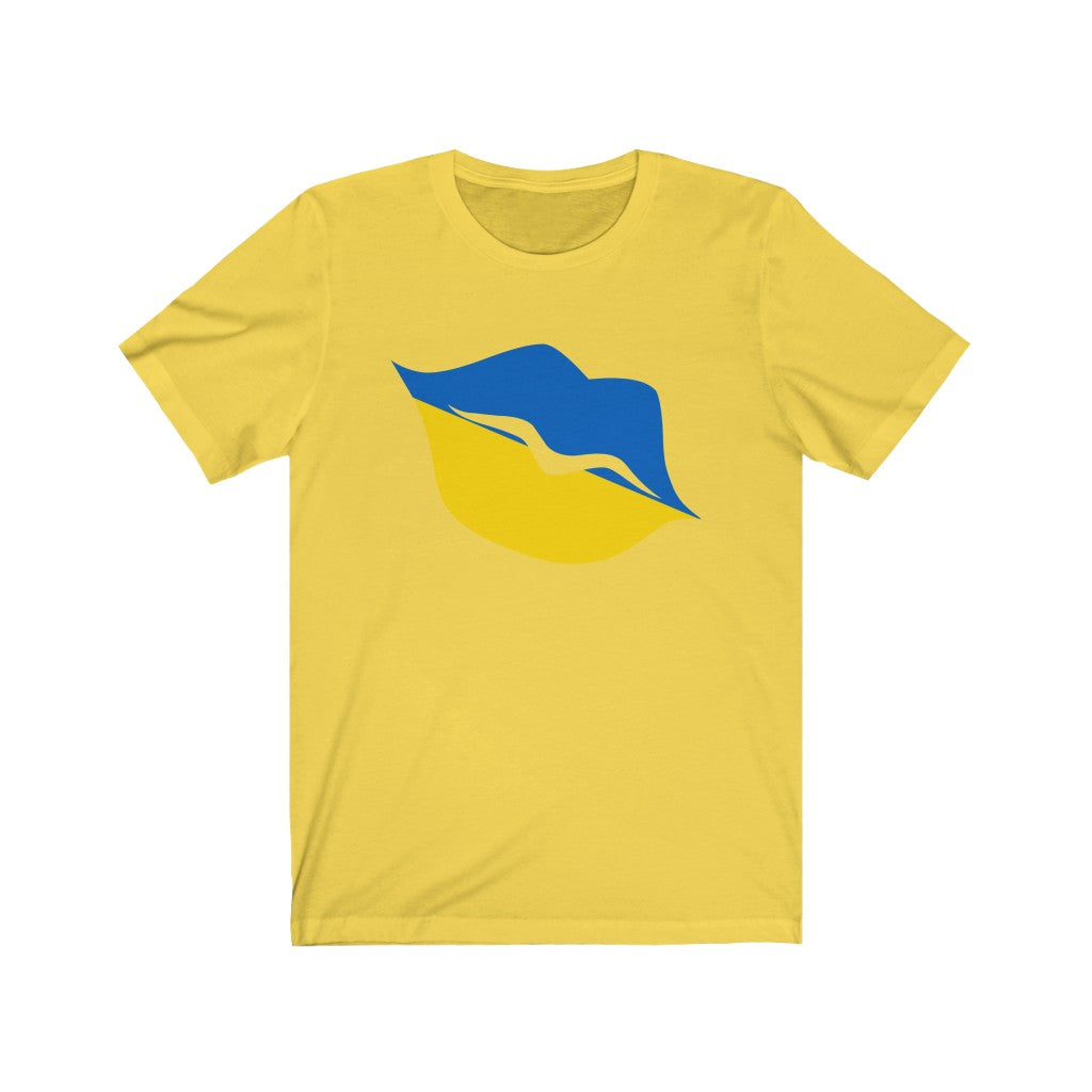 Ukraine Lips Flag Premium Tee - Unisex