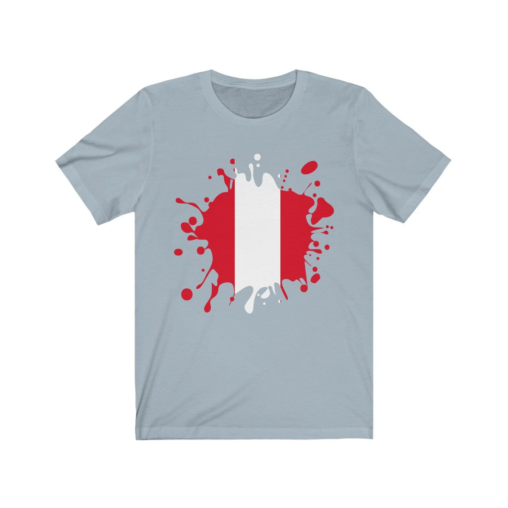 Peru Splat Flag Premium Tee - Unisex