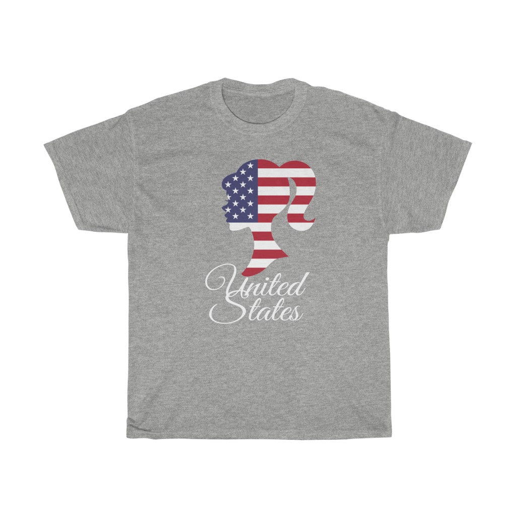 United States of America Girl Flag Standard Tee 2 - Unisex