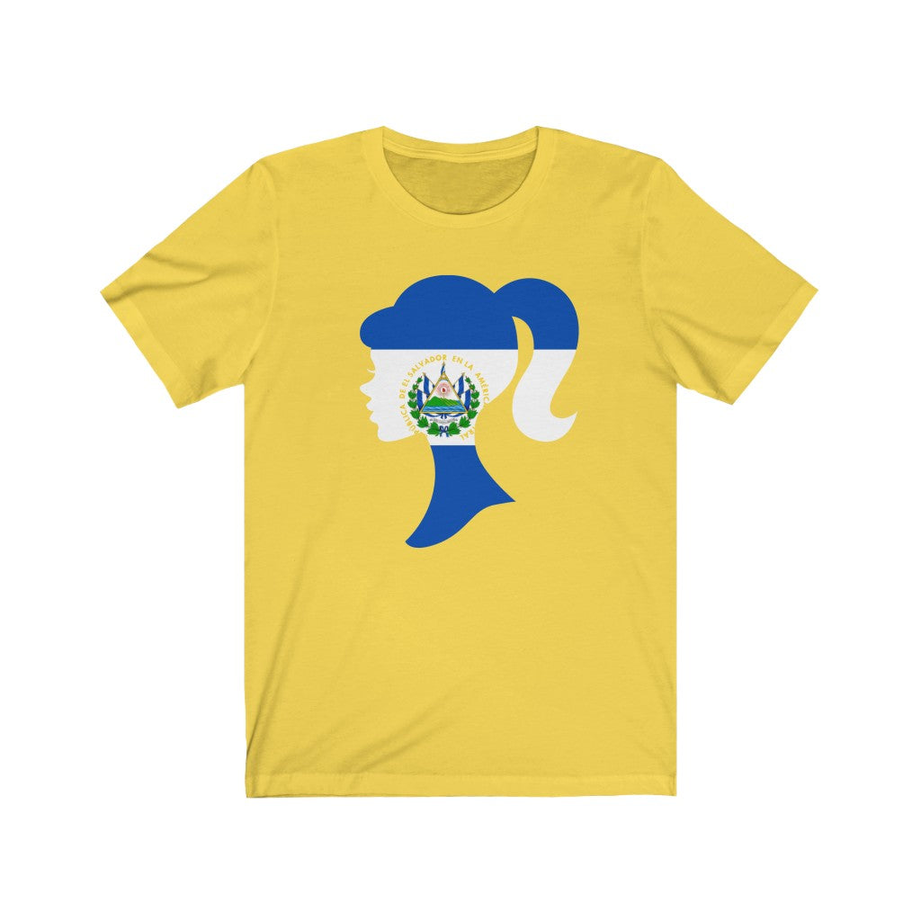 El Salvador Girl Flag Premium Tee - Unisex