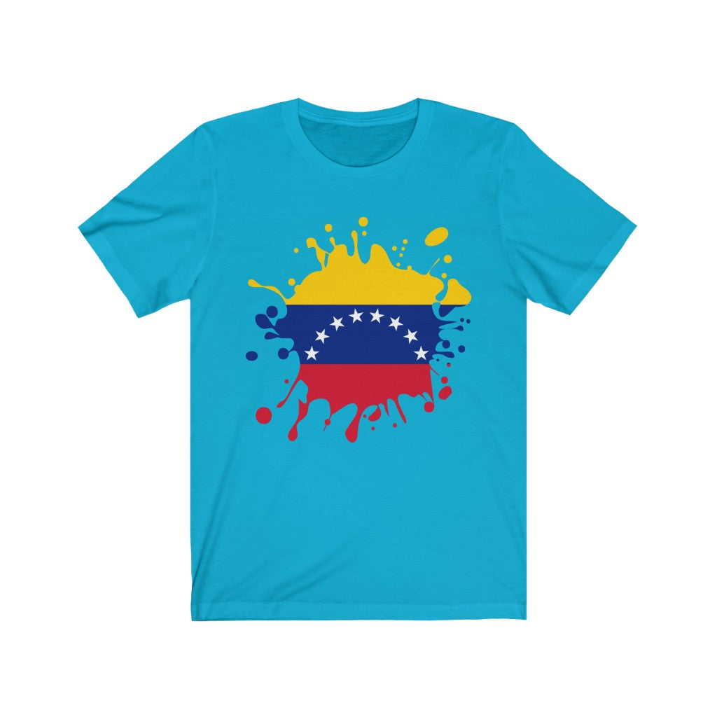 Venezuela Splat Flag Premium Tee - Unisex