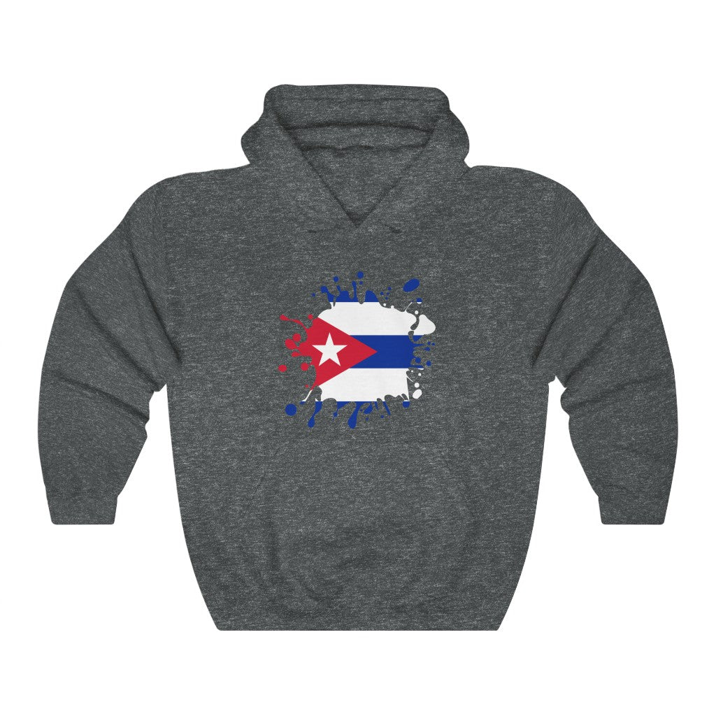Cuba Splat Flag Hoodie Sweatshirt - Unisex