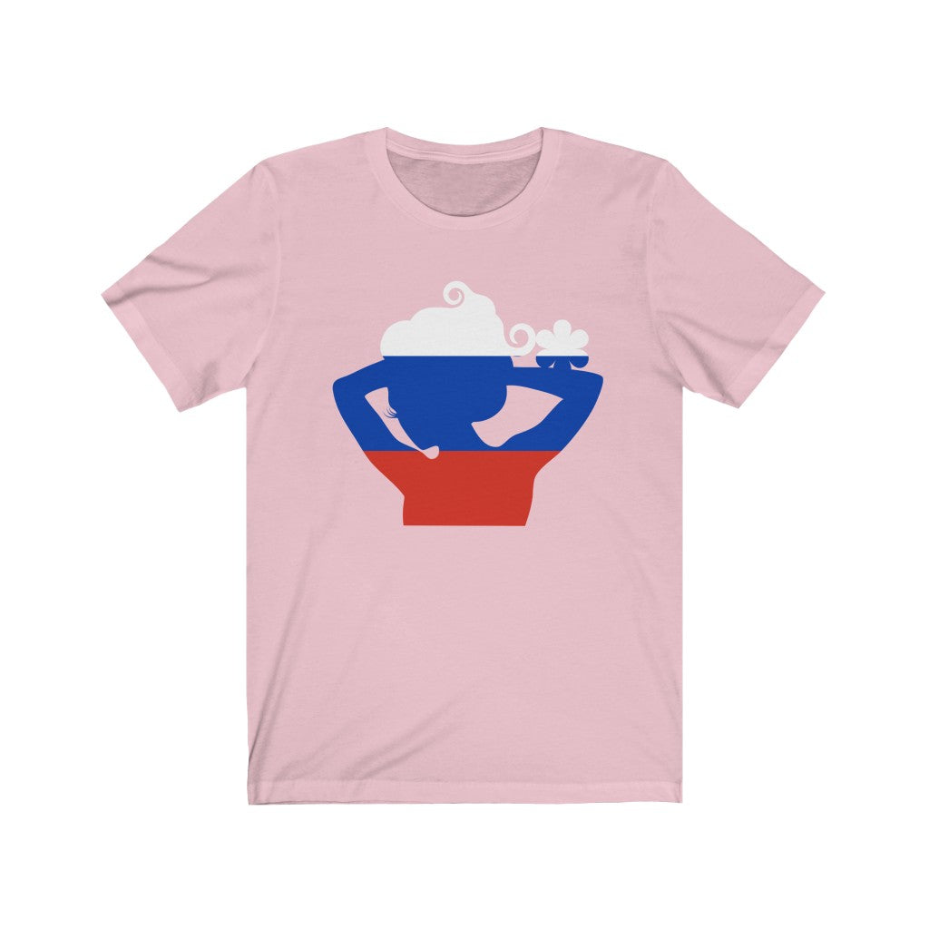 Russia Lady Flag Premium Tee - Unisex