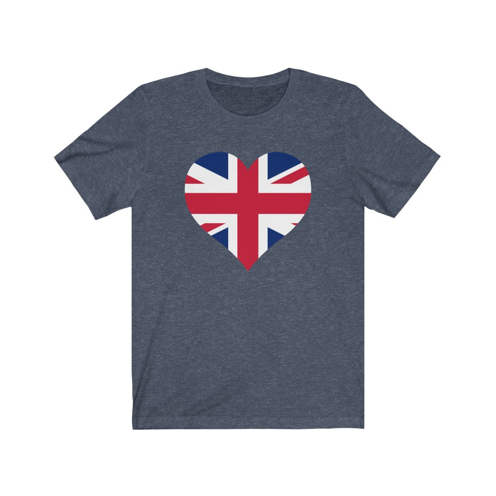 United Kingdom Heart Flag Premium Tee - Unisex