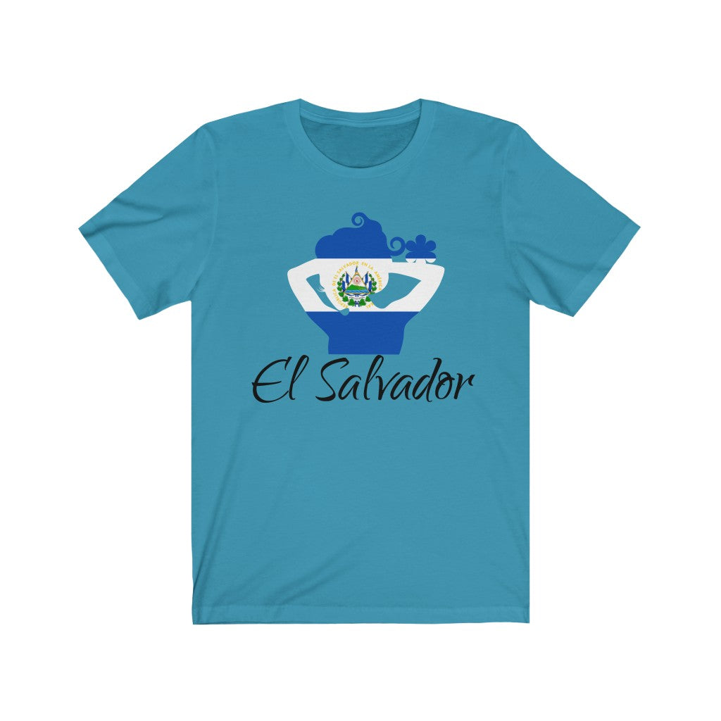 El Salvador Lady Flag Premium Tee 1 - Unisex