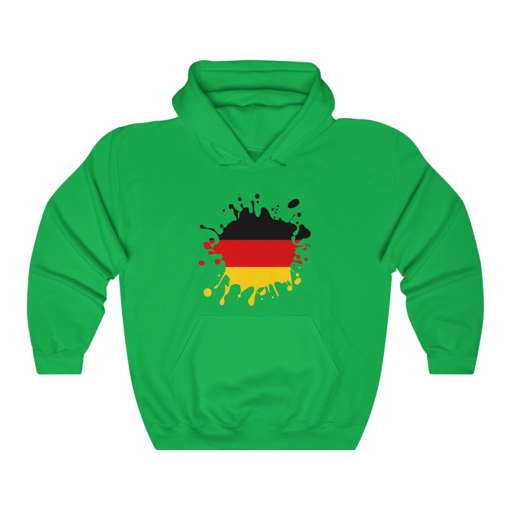 Germany Splat Flag Hoodie Sweatshirt - Unisex