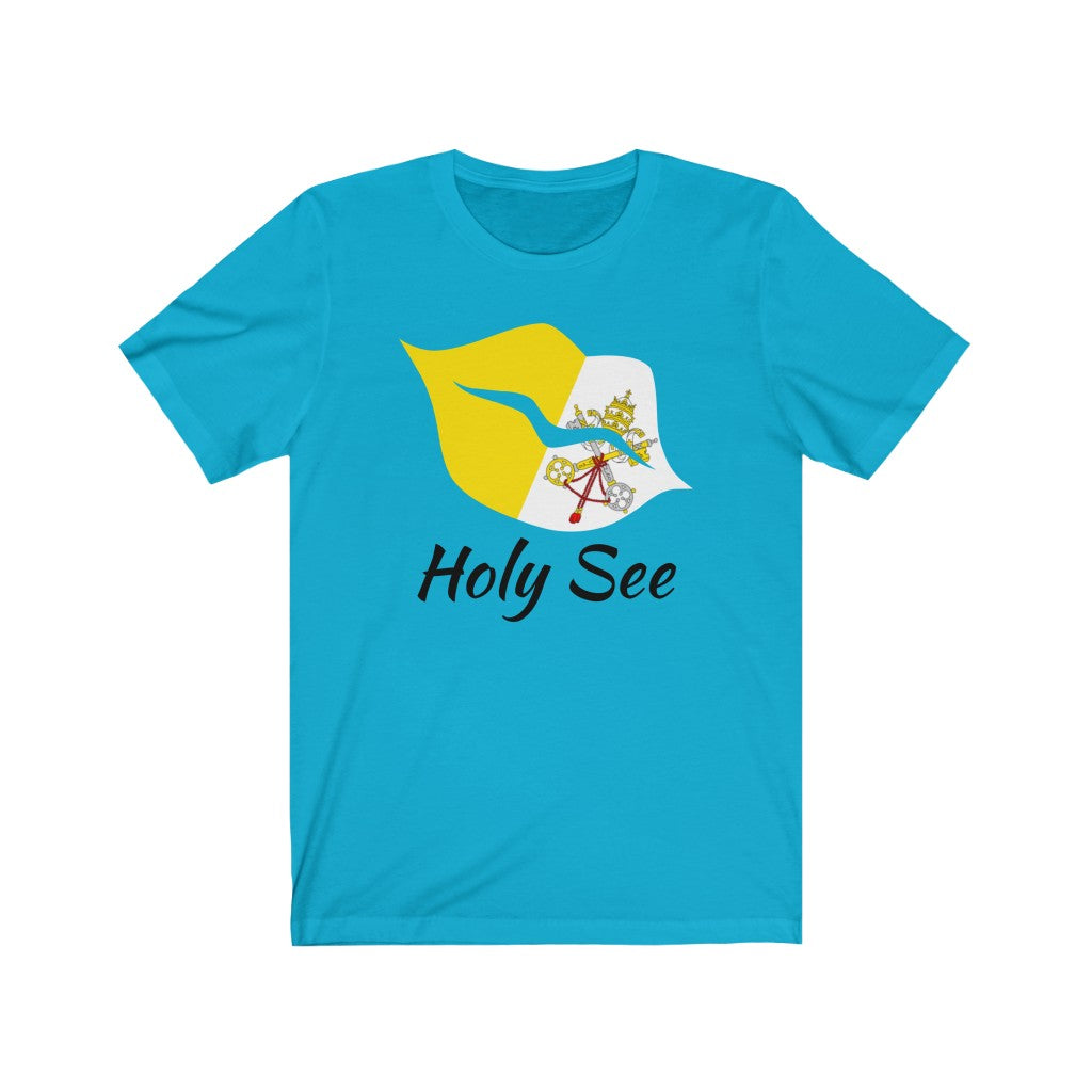 Holy See Lips Flag Premium Tee 1 - Unisex