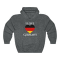 Germany Heart Flag Hoodie Sweatshirt 2 - Unisex