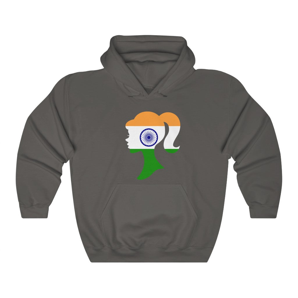 India Girl Flag Hoodie Sweatshirt - Unisex