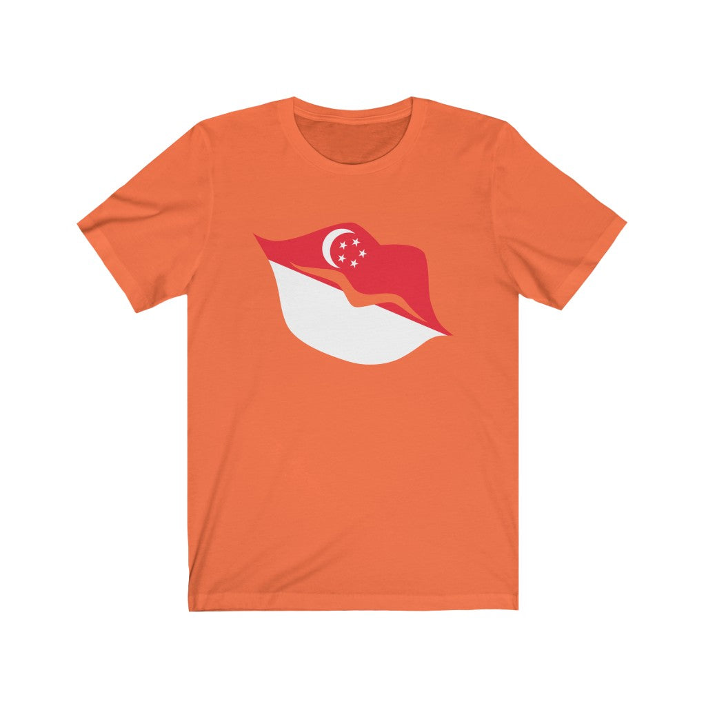Singapore Lips Flag Premium Tee - Unisex