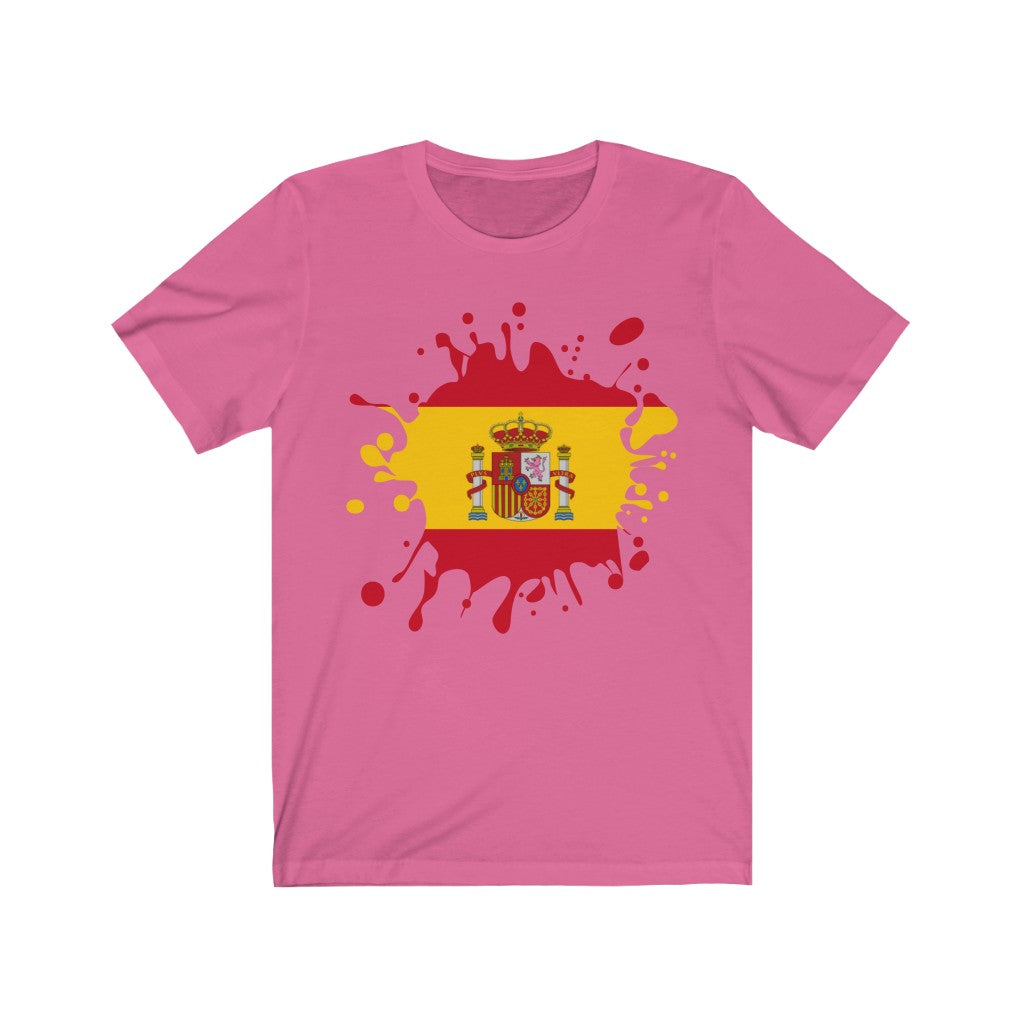 Spain Splat Flag Premium Tee - Unisex