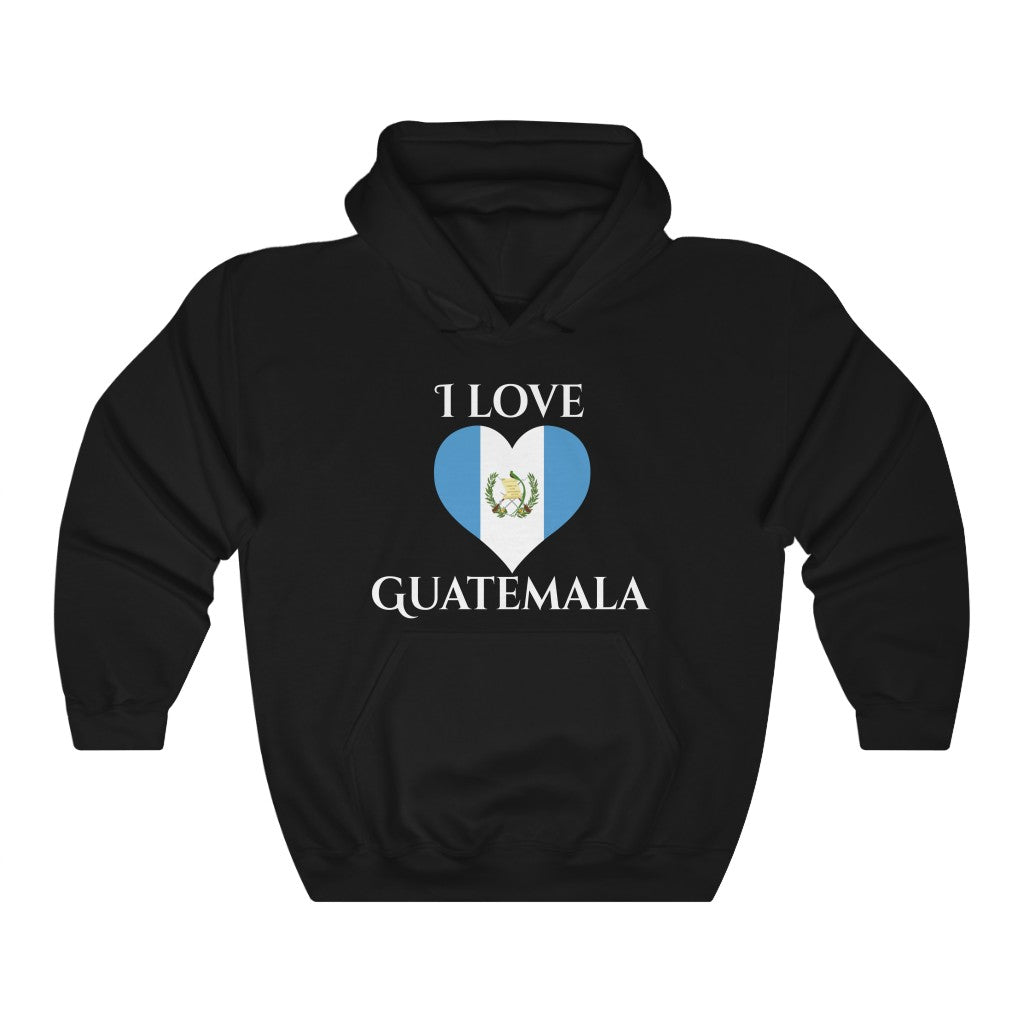 Guatemala Heart Flag Hoodie Sweatshirt 2 - Unisex