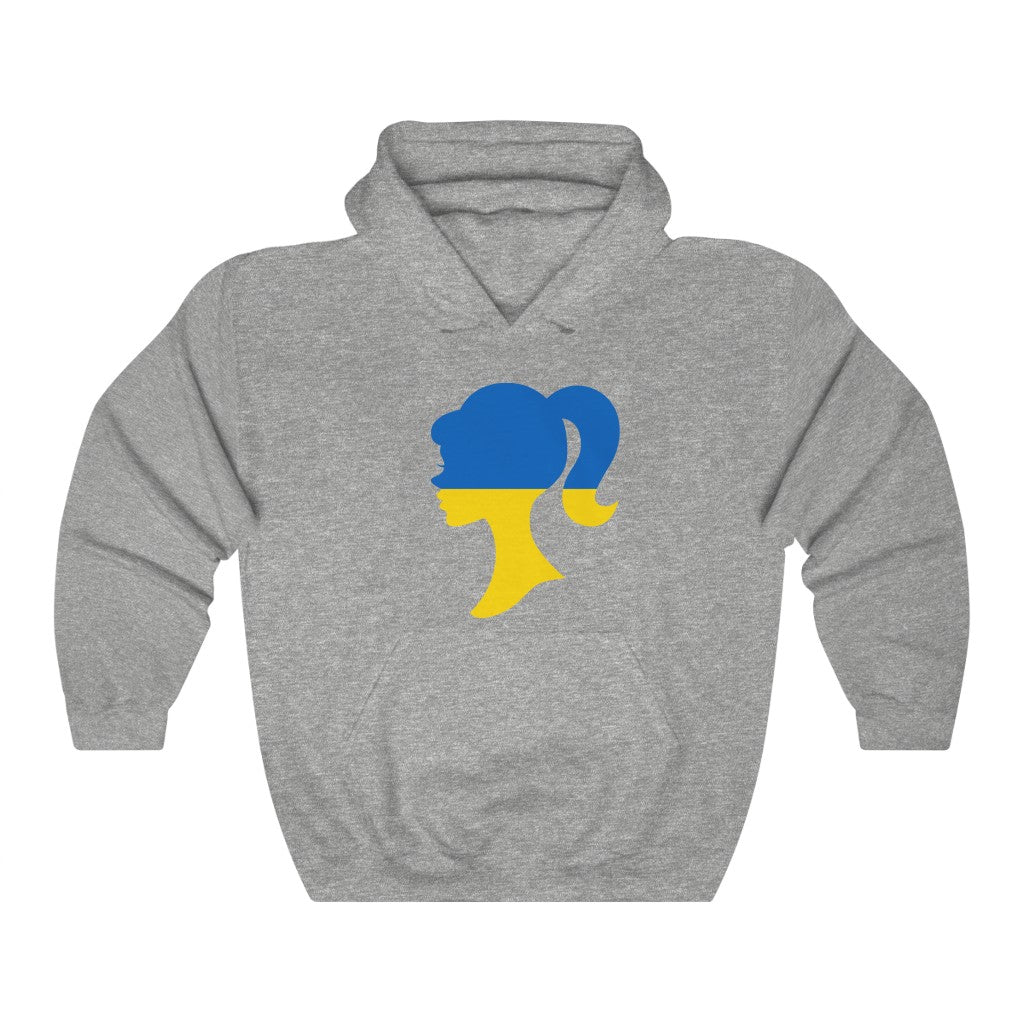 Ukraine Girl Flag Hoodie Sweatshirt - Unisex