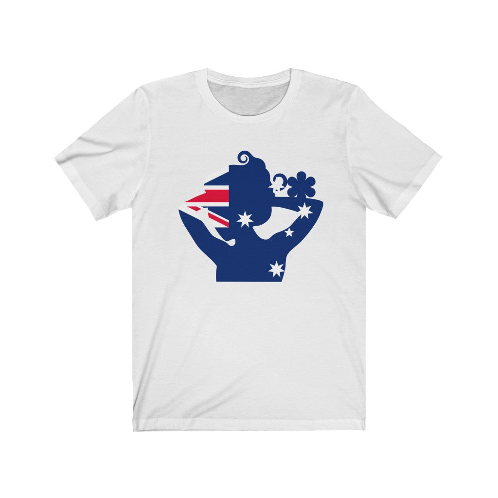 Australia Lady Flag Premium Tee - Unisex