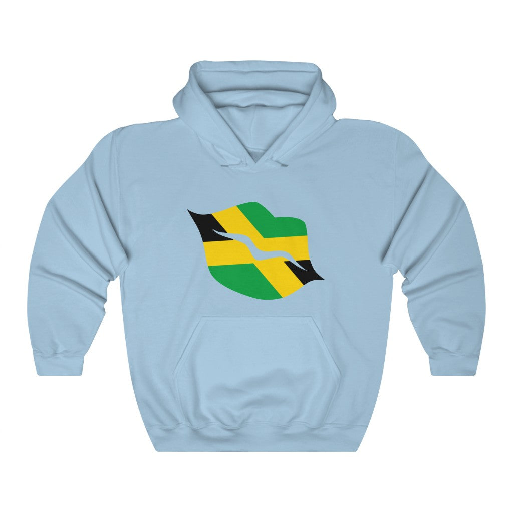 Jamaica Lips Flag Hoodie Sweatshirt - Unisex