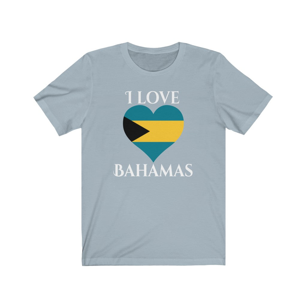 Bahamas Heart Flag Premium Tee 2 - Unisex