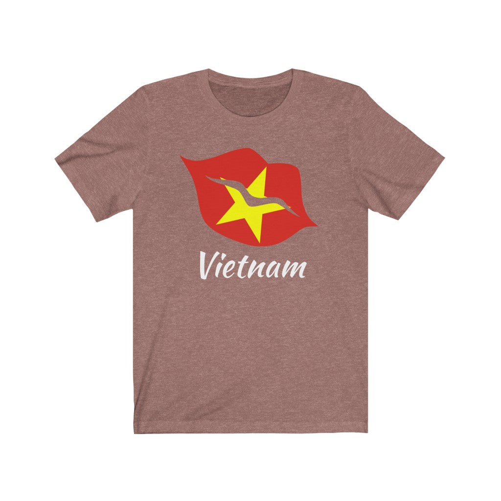 Vietnam Lips Flag Premium Tee 2 - Unisex