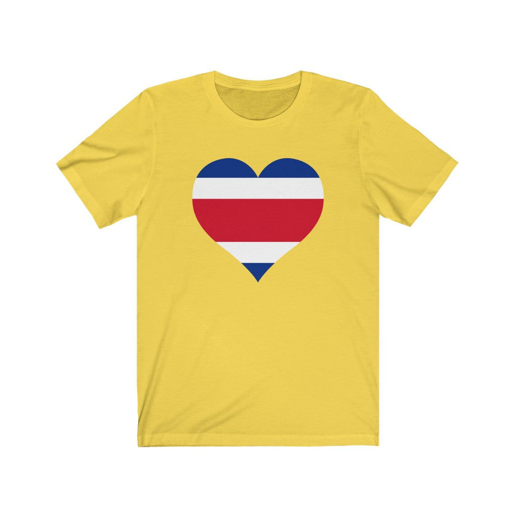 Costa Rica Heart Flag Premium Tee - Unisex