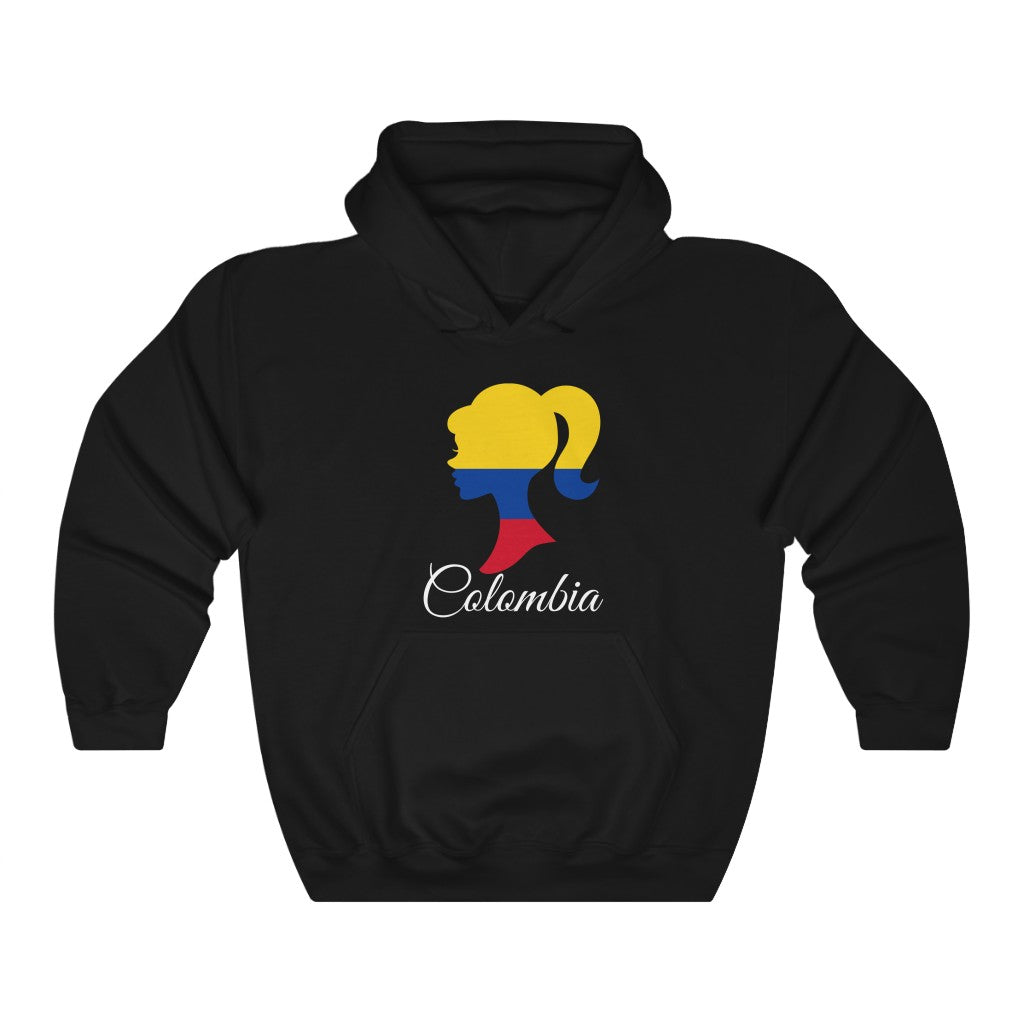 Colombia Girl Flag Hoodie Sweatshirt 2 - Unisex
