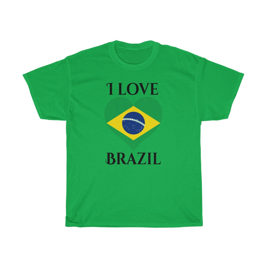 Brazil Heart Flag Standard Tee 1 - Unisex