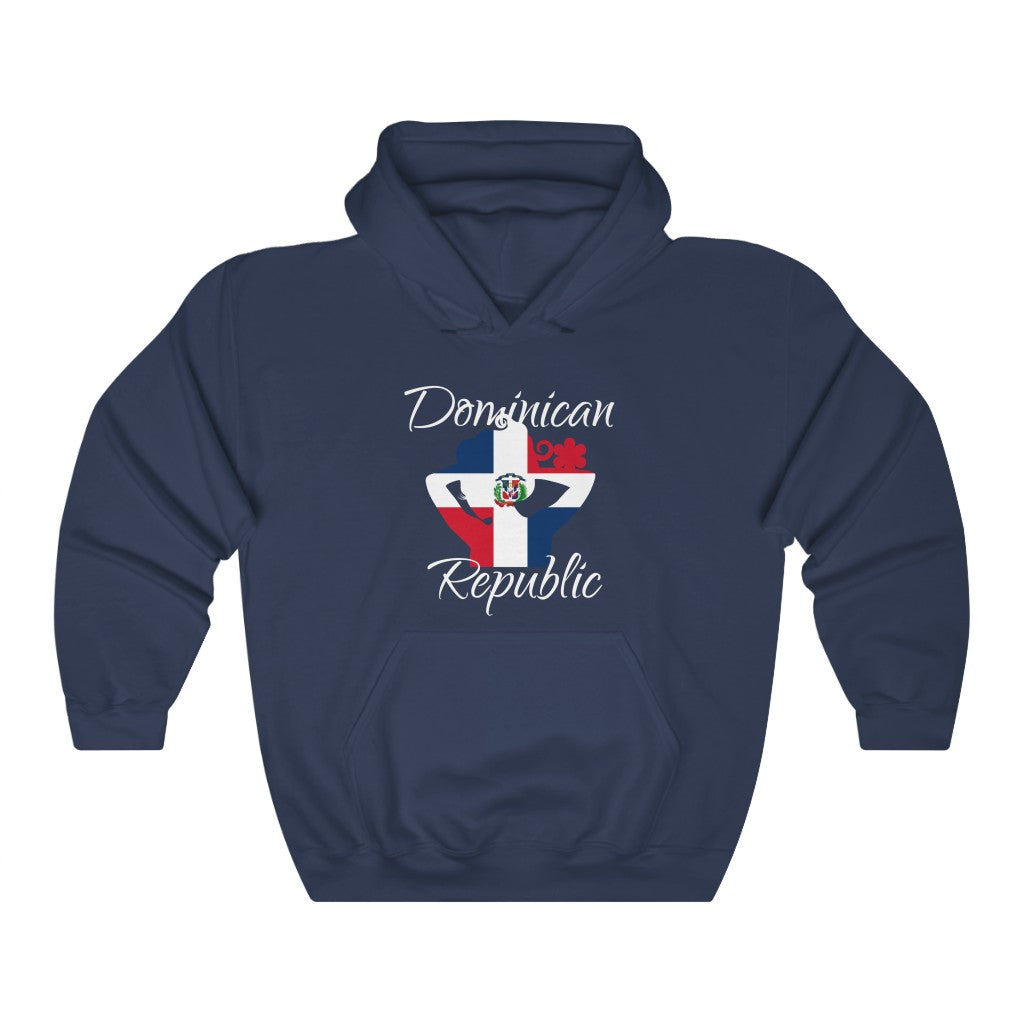 Dominican Republic Lady Flag Hoodie Sweatshirt 2 - Unisex