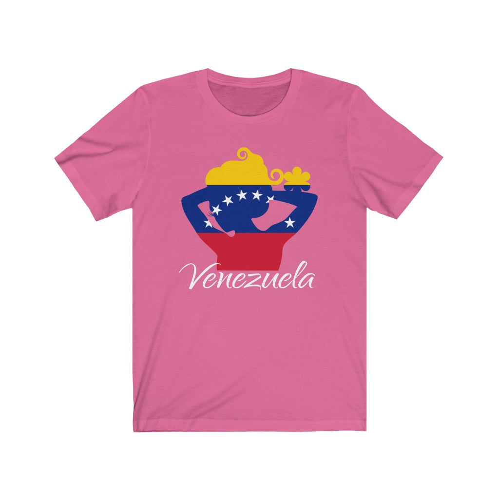 Venezuela Lady Flag Premium Tee 2 - Unisex