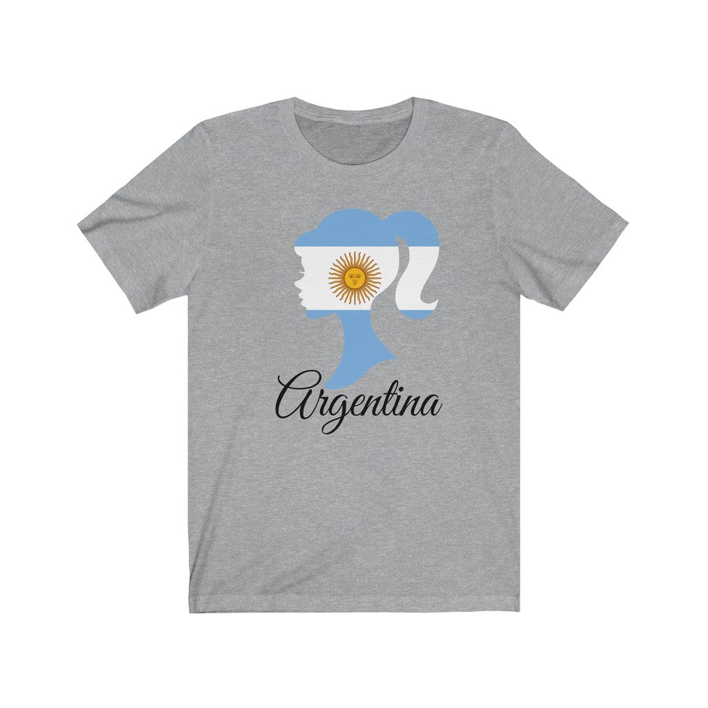 Argentina Girl Flag Premium Tee 1 - Unisex