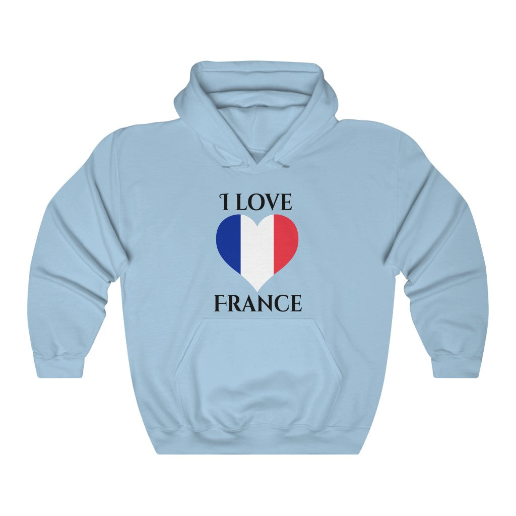 France Heart Flag Hoodie Sweatshirt 1 - Unisex