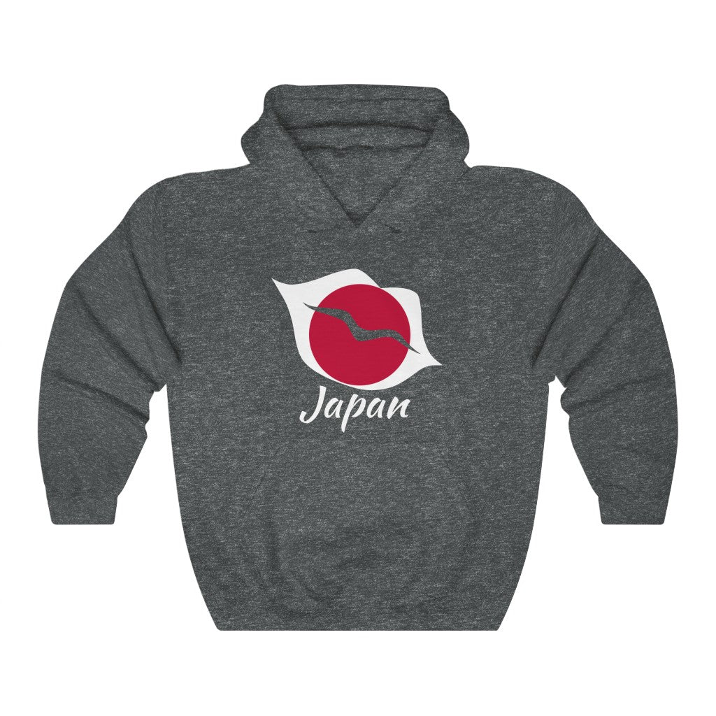 Japan Lips Flag Hoodie Sweatshirt 2 - Unisex