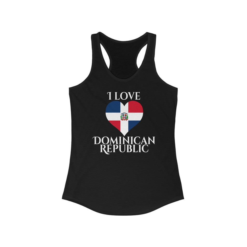 Dominican Republic Heart Flag Tank 2 - Women