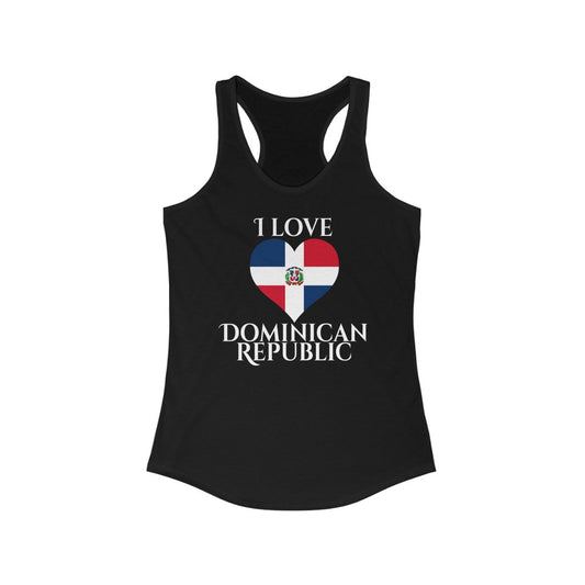 Dominican Republic Heart Flag Tank 2 - Women