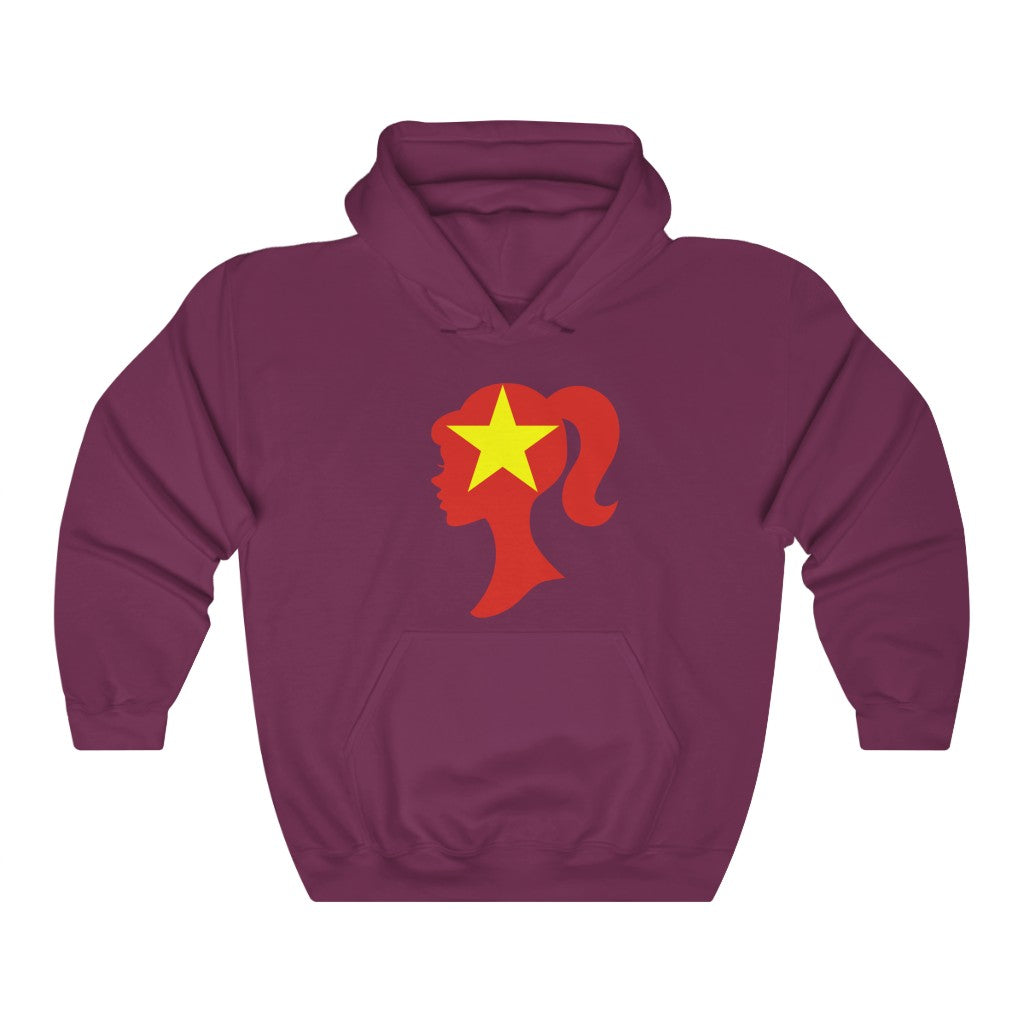 Vietnam Girl Flag Hoodie Sweatshirt - Unisex