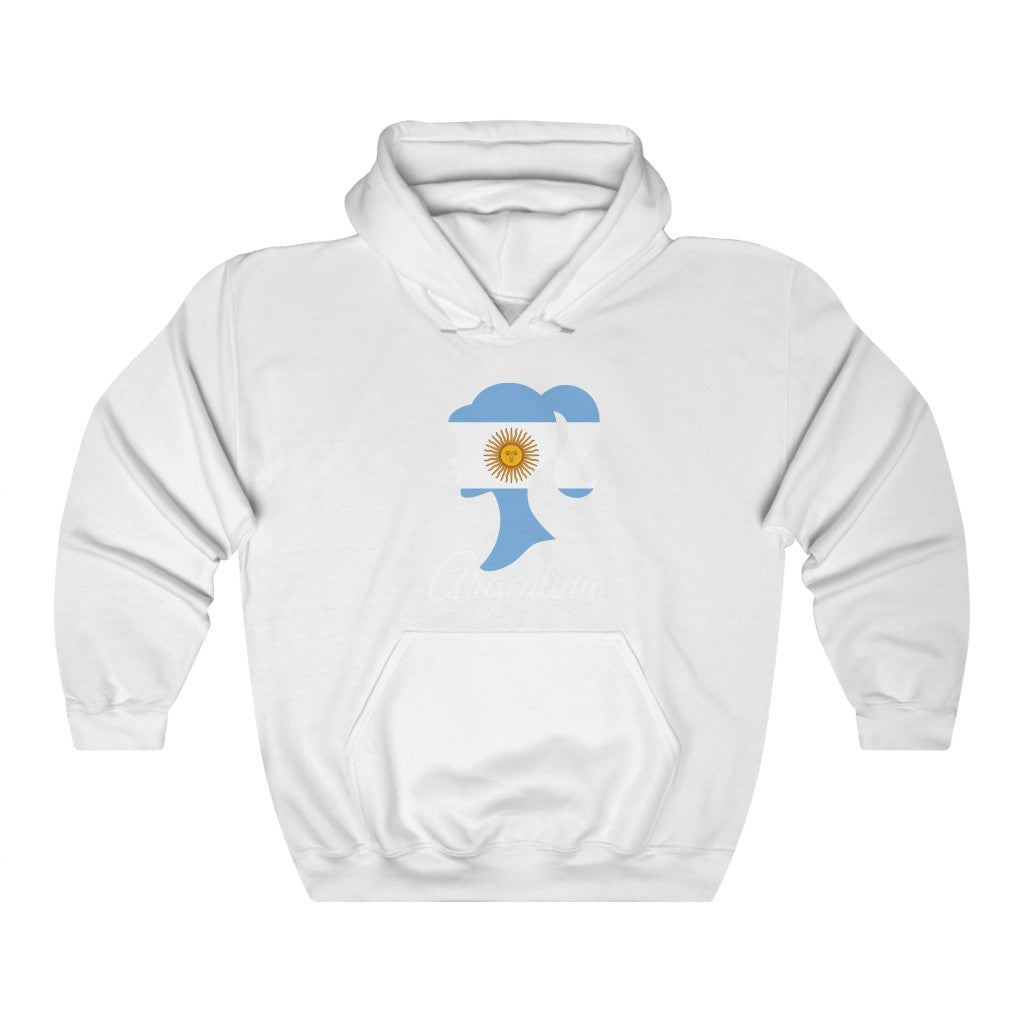 Argentina Girl Flag Hoodie Sweatshirt 2 - Unisex
