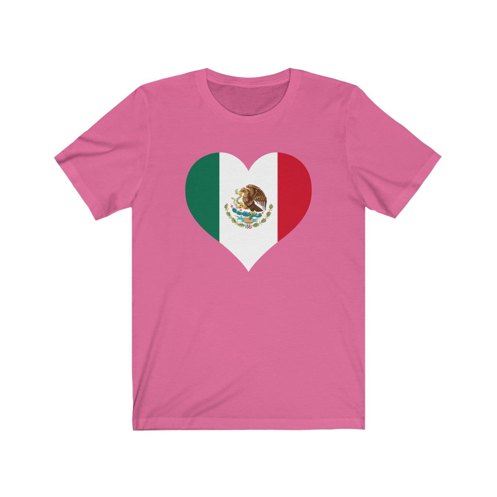 Mexico Heart Flag Premium Tee - Unisex