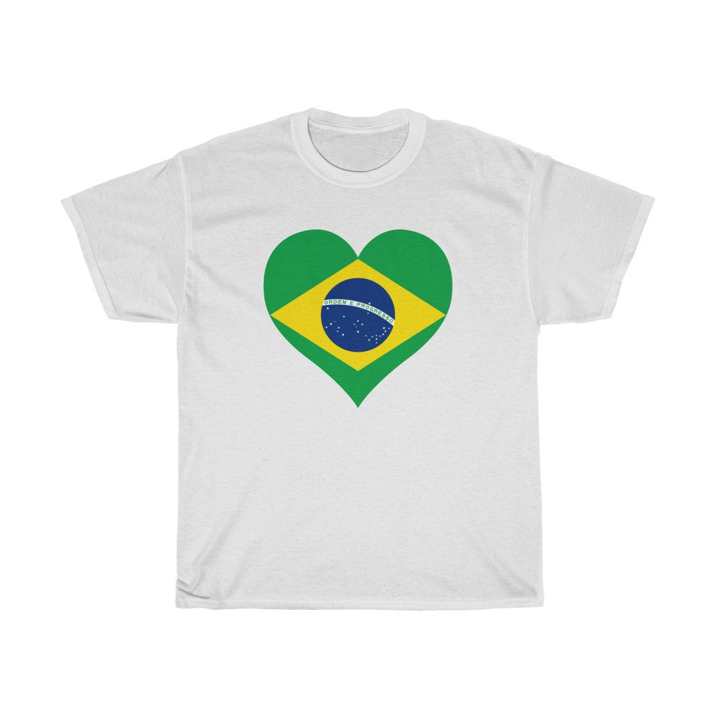 Brazil Heart Flag Standard Tee - Unisex
