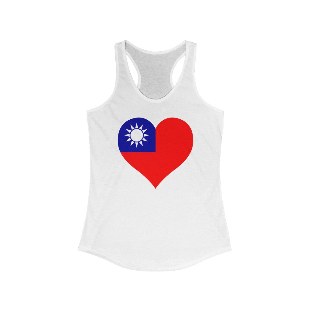 Republic of China - Taiwan Heart Flag Tank - Women