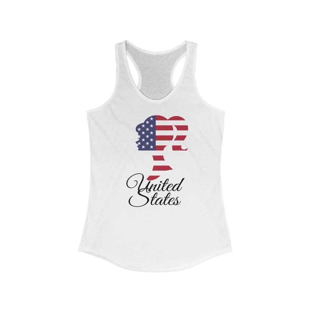 United States of America Girl Flag Tank 1 - Women