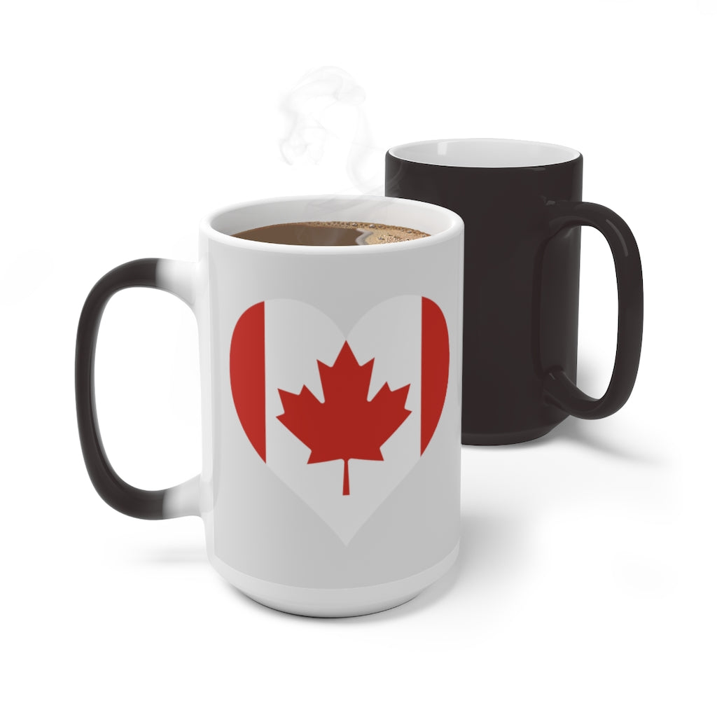 Canada Heart Color Changing Mug