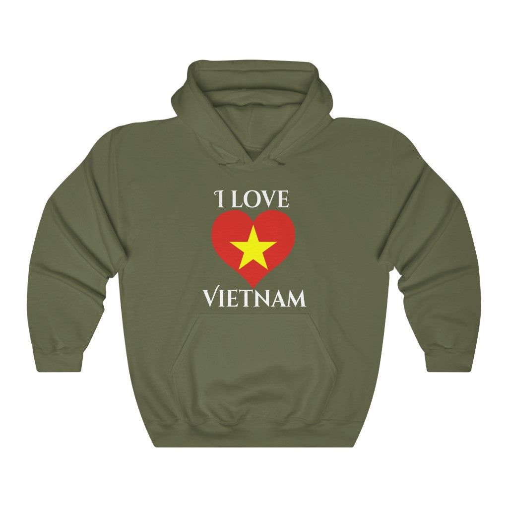 Vietnam Heart Flag Hoodie Sweatshirt 2 - Unisex